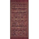 19th Century Caucasian Silk & Wool Verneh Flat-Weave Carpet 